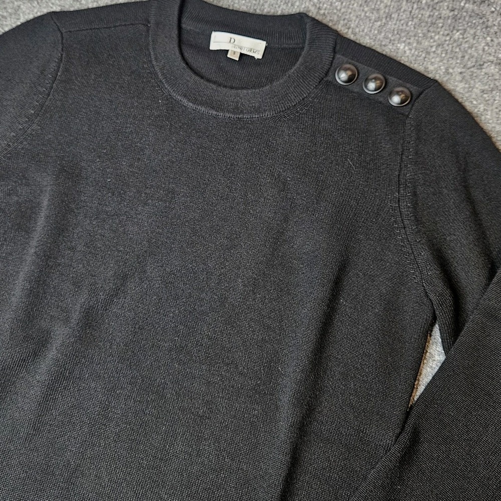 NWOT Uniforms Dior Women's Wool Blend Size Small Black Classic Career